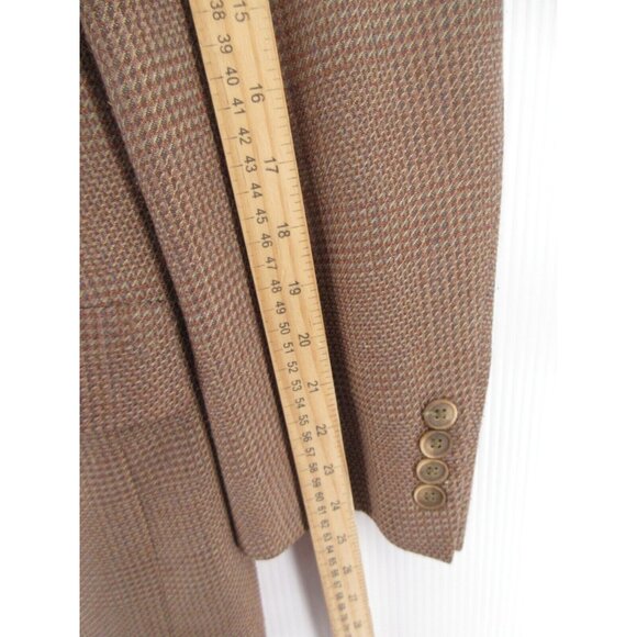VINTAGE Christian Dior Sport Coat 40 Blazer Houndstooth Tweed USA * - Picture 6 of 15